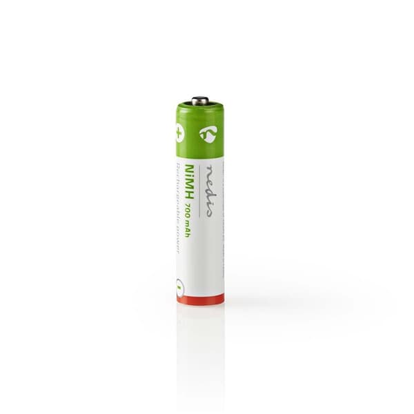 Nedis Laddningsbara Ni-MH-batteri AAA | 1.2 V DC | 700 mAh | Förladdad | 2-Pack