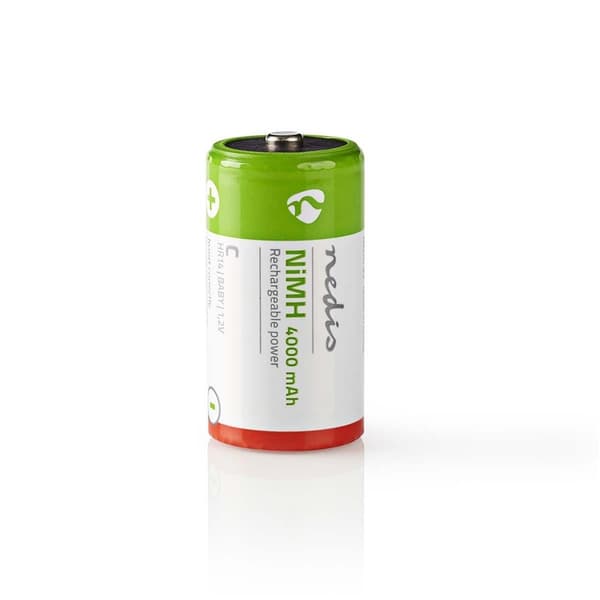 Nedis Genopladelige Ni-MH batteri C | 1.2 V DC | 4000 mAh | Forudladet | 2-Pakke | HR14