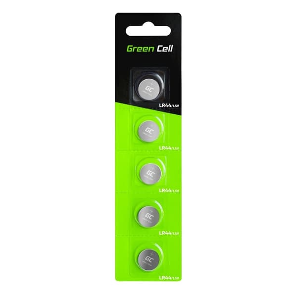 Green Cell LR44 alkalisk batteri 5x 1,5V