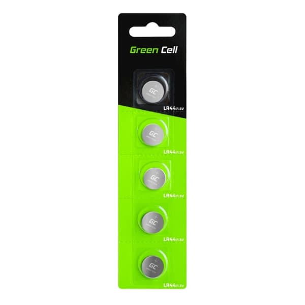 Green Cell LR44 alkalisk batteri 5x 1,5V