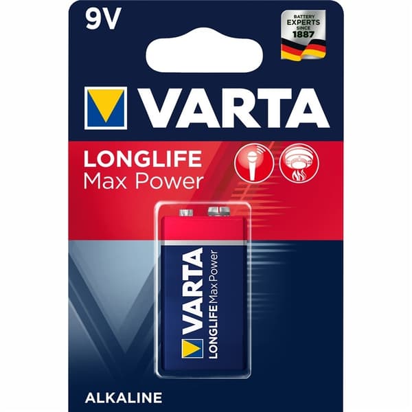 Varta Longlife Max Power 9V-batteri