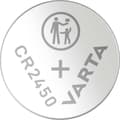 Miniatyrbillede 3 af 3: Varta Lithium knapcellebatteri CR2450 | 3 V DC | 570 mAh | 2-Blister | Sølv