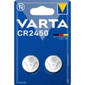 Miniatyrbillede 1 af 3: Varta Lithium knapcellebatteri CR2450 | 3 V DC | 570 mAh | 2-Blister | Sølv
