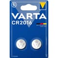 Miniatyrbillede 1 af 3: Varta Lithium knapcellebatteri CR2016 | 3 V DC | 87 mAh | 2-Blister | Sølv