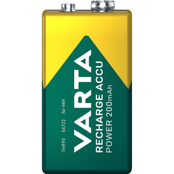 Varta Oppladbart batteri 9V 200 mAh 1-pk