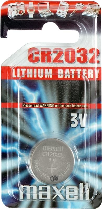 Maxell knappcellsbatteri, lithium, 3V, CR2032, 1-pack