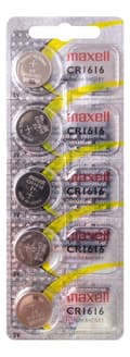 Miniatyrbillede 1 af 2: Maxell Lithium CR1616 5P