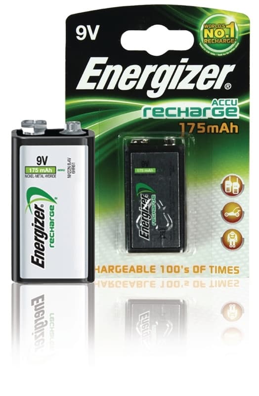 Energizer Ladattava Ni-MH-Akku E | 8.4 V DC | 175 mAh | Esiladattu | 1 - Läpipainopakkaus | 6HR61