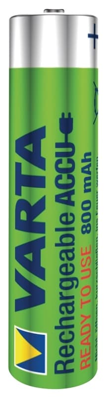 Varta Ladattava Ni-MH-Akku AAA | 1.2 V DC | 800 mAh | Esiladattu | 4-Blister-kortti