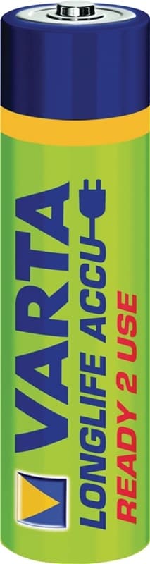 Varta Ladattava Ni-MH-Akku AAA | 1.2 V DC | 800 mAh | Esiladattu | 4-Blister-kortti