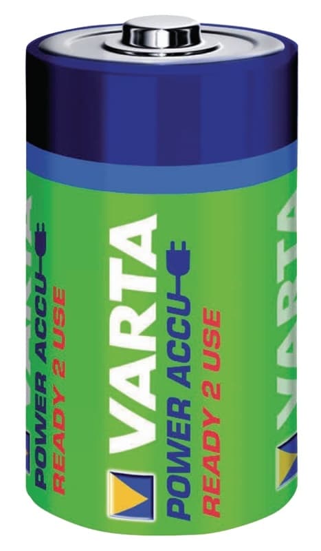 Varta Ladattava Ni-MH-Akku C | 1.2 V DC | 3000 mAh | Esiladattu | 2 - Läpipainopakkaus | HR14 | Keltainen / Vihreä
