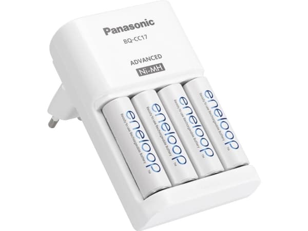 Panasonic BQ-CC17, AA, AAA, 4 kpl, Sisältää paristot