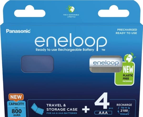 Panasonic eneloop BK-4MCDE - Batteri 4 x AAA - NiMH - (ladbare) - 800 mAh