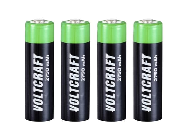 VOLTCRAFT HR06 Ladattava AA-akku NiMH 2750 mAh 1,2 V 4 kpl