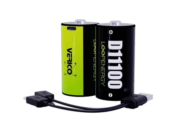 Verico LoopEnergy Genopladeligt D-batteri Litium 7400 mAh 1.5 V 2 stk