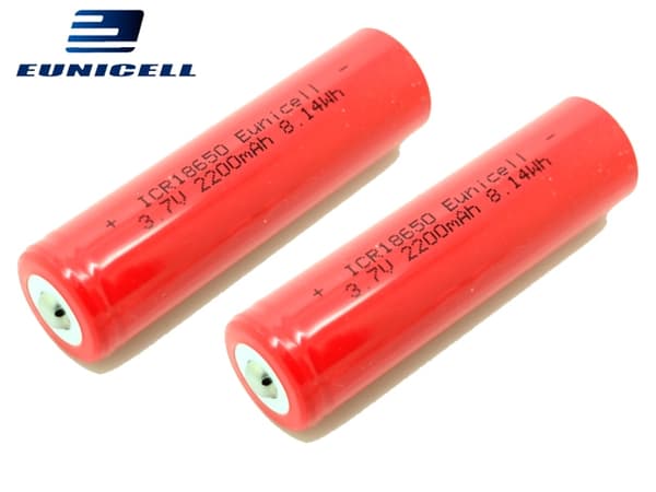 ICR 18650 2200mAh laddningsbart batteri bra kapacitet 2-pack