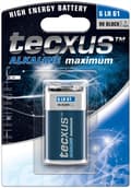 Miniatyrbillede 1 af 3: tecxus 6LR61/6LP3146/9 V Block batteri, 1 stk. blister alkaline mangan batteri, 9 V
