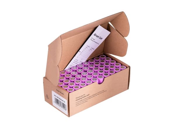 Green Cell 50GC18650NMC26, Oppladbart batteri, Lithium-Ion (Li-Ion), 3,6 V, 50 stykker, 2600 mAh, Rosa