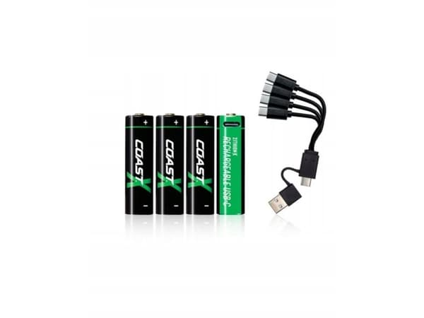 COAST ZITHION-X - Batteri 4 x AA-type - Li-Ion - 2400 mAh - 3 Wh