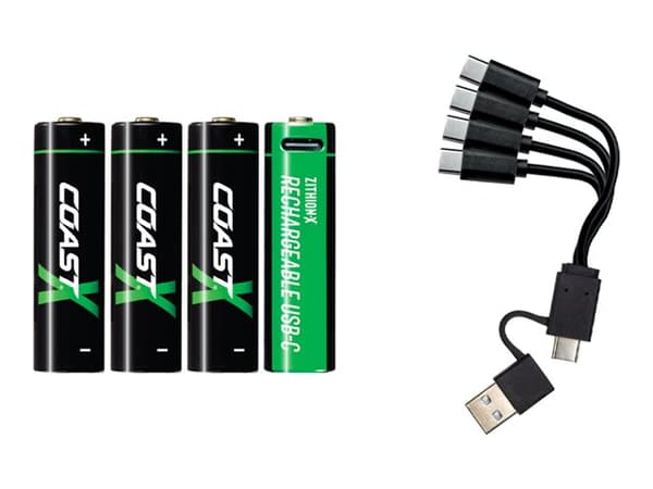 COAST ZITHION-X - Batteri 4 x AA-type - Li-Ion - 2400 mAh - 3 Wh