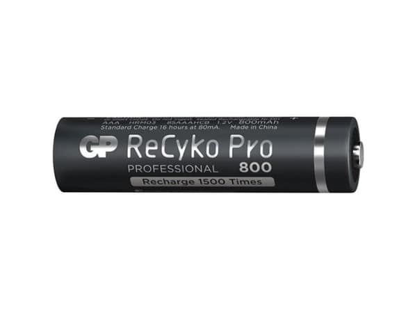 GP Batteries B22184, Oppladbart batteri, AAA, Nikkelmetallhydrid (NiMH), 1,2 V, 4 stykker, 800 mAh