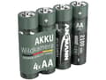 Miniatyrbilde 3 av 3: Ansmann 1322-0026, Oppladbart batteri, AA, Nikkelmetallhydrid (NiMH), 1,2 V, 4 stykker, 2100 mAh