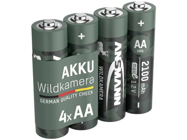 Ansmann 1322-0026, Oppladbart batteri, AA, Nikkelmetallhydrid (NiMH), 1,2 V, 4 stykker, 2100 mAh