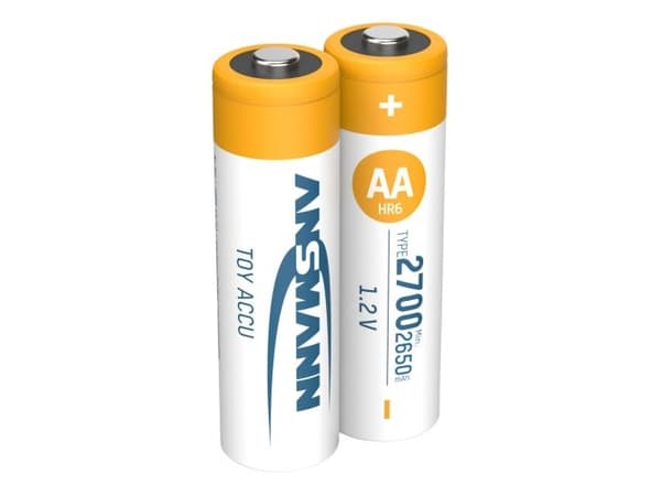 Ansmann 1312-0037, Batteri, Hvit, Gul