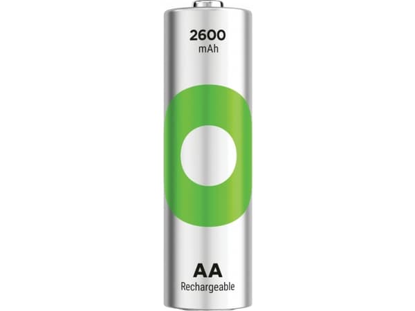 GP Batteries 201246, Oppladbart batteri, AA, Nikkelmetallhydrid (NiMH), 1,2 V, 4 stykker, 2600 mAh