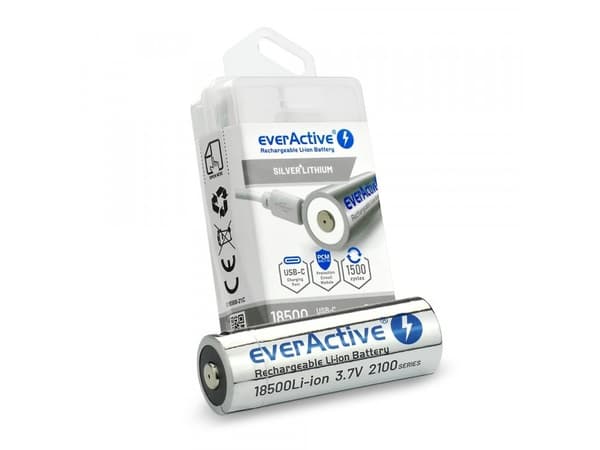 EverActive Akumulator 18500 3,7V Li-ion 2100 mAh USB-C