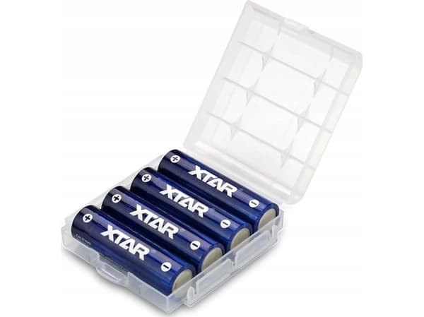 R06 / AA 1,5 V Xtar 2500 mAh batterier (eske med 4) med beskyttelse
