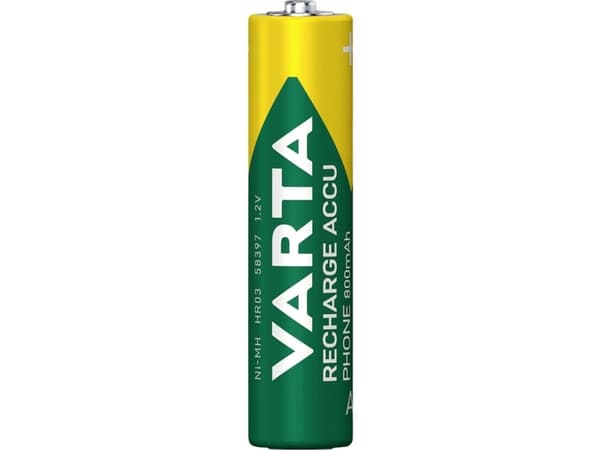 Varta 58398101501 Genopladeligt AAA-batteri NiMH 800 mAh 1.2 V 1 stk