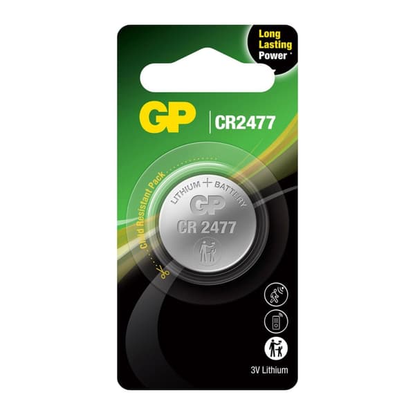 GP Knapcellebatteri Litium CR2477 1-Pak