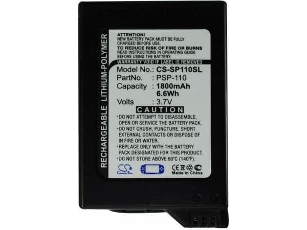 Cameron Sino oppladbart batteritype Psp-110 for Sony Psp-1000 Psp-1001 Psp-1006 Psp-1004 / Cs-sp110sl