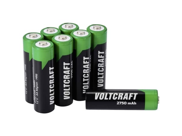 VOLTCRAFT VC-16044360 Genopladeligt AA-batteri NiMH 2750 mAh 1.2 V 8 stk