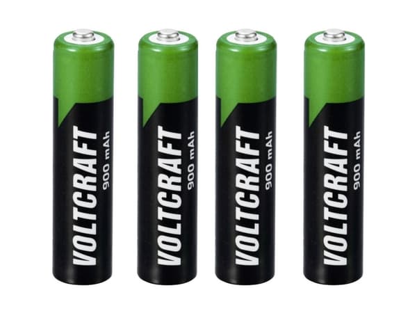 VOLTCRAFT VC-16026040 Genopladeligt AAA-batteri NiMH 900 mAh 1.2 V 4 stk
