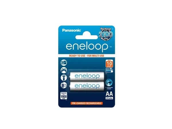 Panasonic eneloop BK-3MCCE - Batteri 2 x AA type - NiMH - (oppladbart) - 1900 mAh