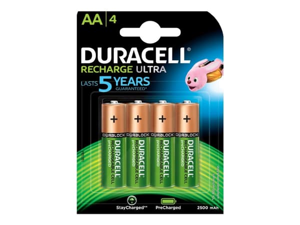 Duracell Recharge Ultra - Batteri 4 x AA-type - NiMH - (ladbare) - 2500 mAh