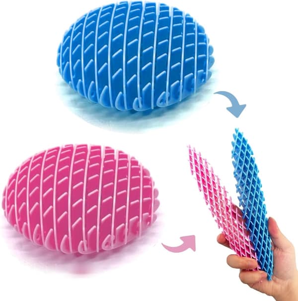2-pack Fidget Worm Toys – Sensorisk Stressavlastning Blue+Pink