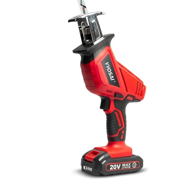 20V 3000 rpm bärbar sladdlös fram- och återgående såg med justerbar hastighet, för trä, PVC-plast, metall och utomhusskärning