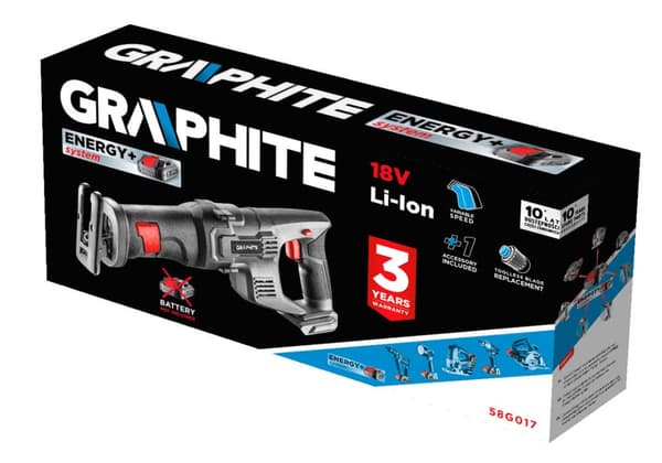 Energy+ 18V Li-Ion akku stempelsav, uden batteri