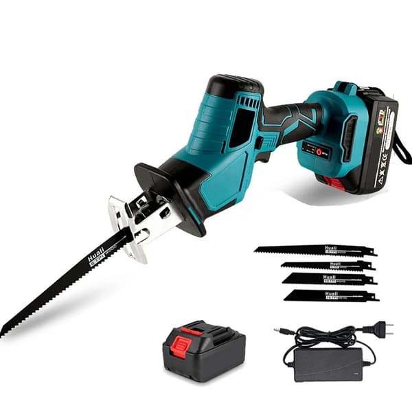 3600W 12000 RPM borstlös elektrisk tigersåg med vibrationsdämpande handtag, sladdlös elektrisk såg med LED-belysning