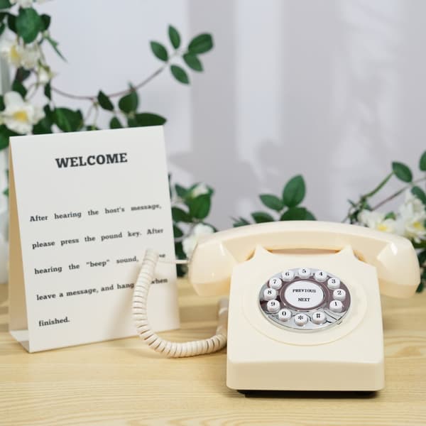 Lydbeskedbog, Retro Design, 8GB Lagringskapacitet,Beige