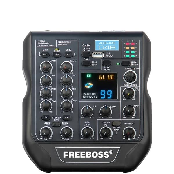 Lydkort Mixer, 24Bit 192KHz, Bluetooth-forbindelse, EU-stik