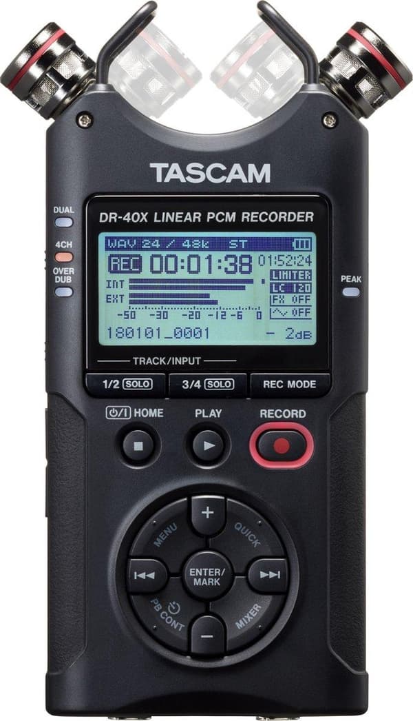 Tascam DR-40X - Håndholdt optager og USB-lydinterface