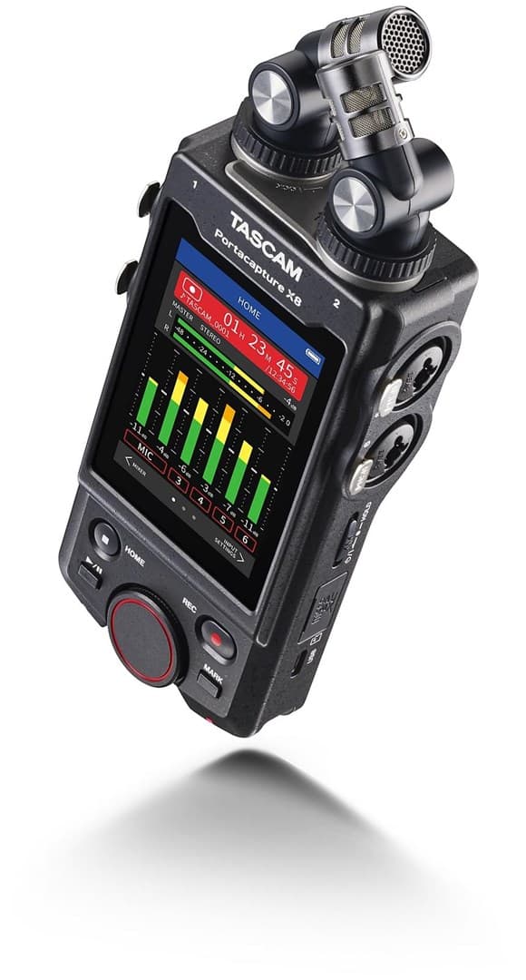 Tascam Portacapture X8 - bärbar, högupplöst flerspårsinspelare