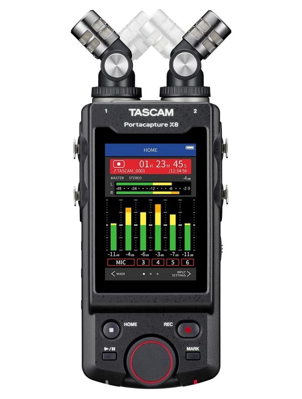 Tascam Portacapture X8 - kannettava, korkearesoluutioinen moniraitatallennin
