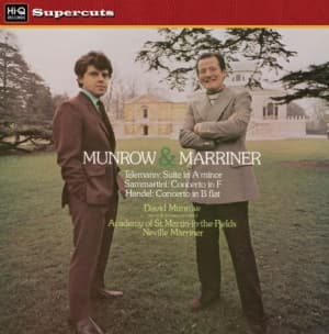 Telemann/ Sammartini/ Handel - Munrow/Marriner/Academy St Martins (LP)