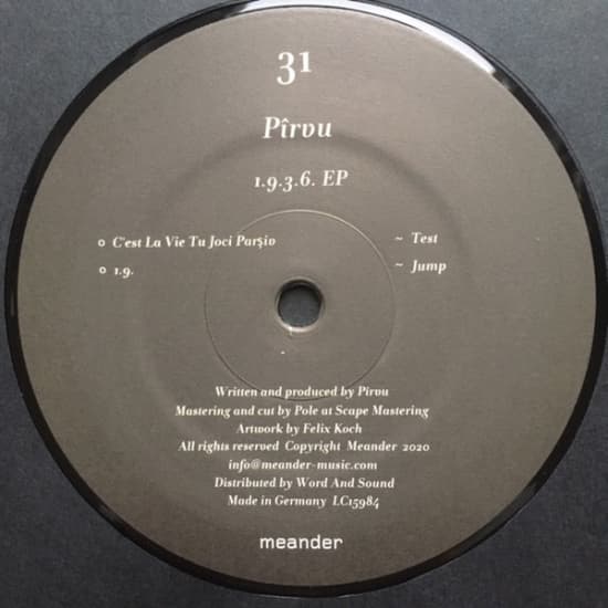 Pirvu - 1.9.3.6. Ep (LP)