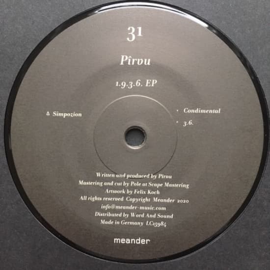 Pirvu - 1.9.3.6. Ep (LP)